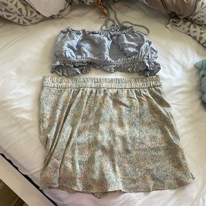 HM - skirt and top (skirt is a xl) (crop top is a XXL)